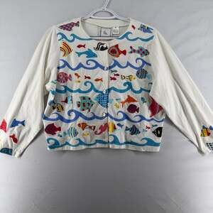 1445 Michael Simon Beach Please Cardigan
